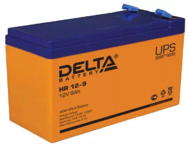 Аккумулятор для ИБП Delta Battery HR 12-9 12 В 9 Ач