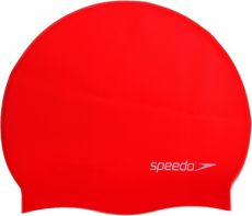 Шапочка для плавания Speedo Plain Flat Silicone Cap Jr Red